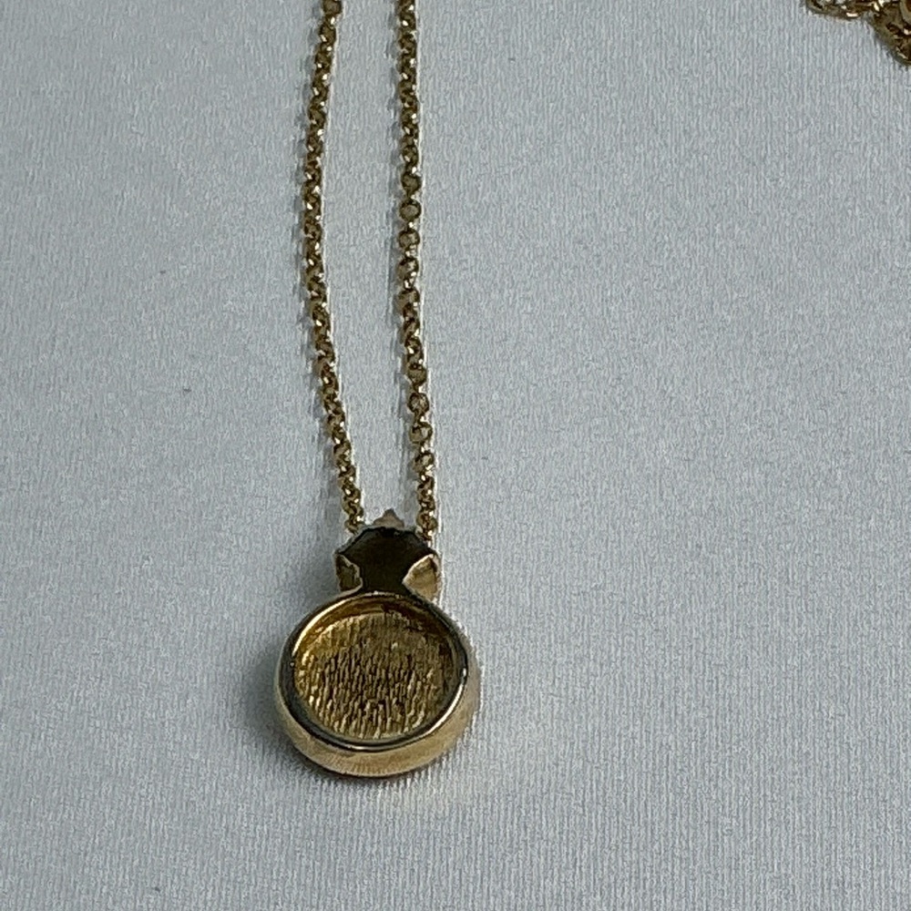 Authentic Vintage Christian Dior Crystal & Enamel Pendant Necklace Gold - Picture 8 of 13